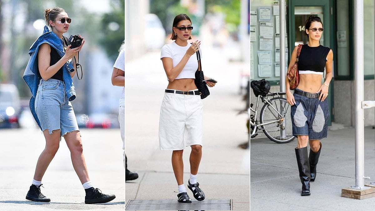 Jorts with basic tee